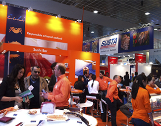Seafood Expo Global 2014 Brussels Busy Culimer Booth