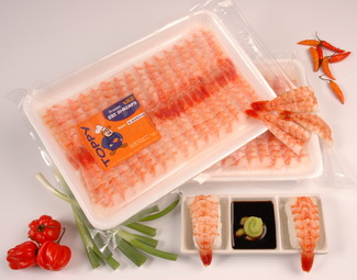Vannamei shrimps sushi ebi